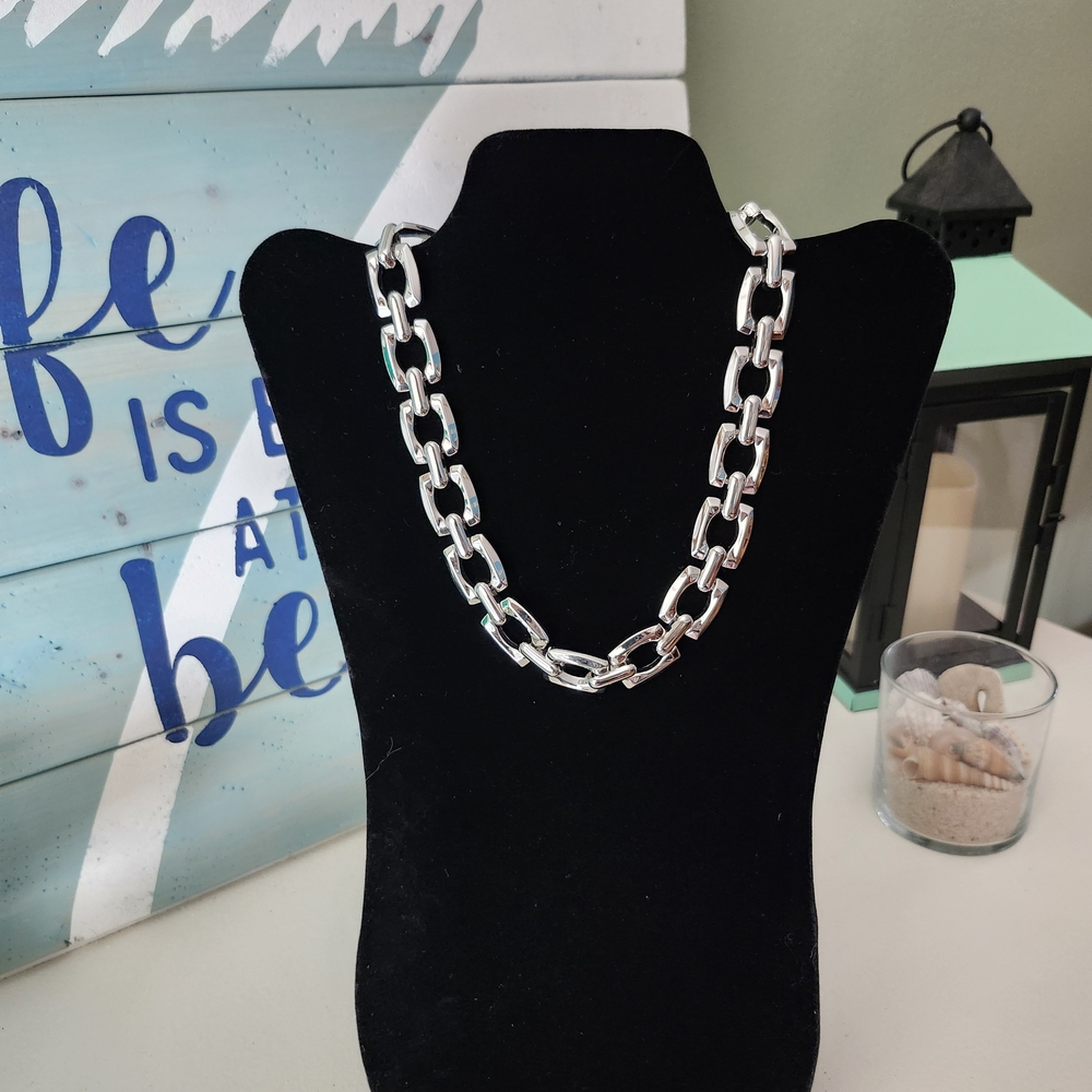 White House Black Market Silver Chain Necklace